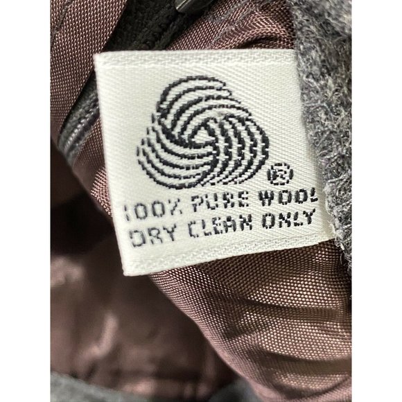 Vintage Koret size 10 100% Wool Union Label Gray A Line Knee Length Lined Skirt - Picture 8 of 10